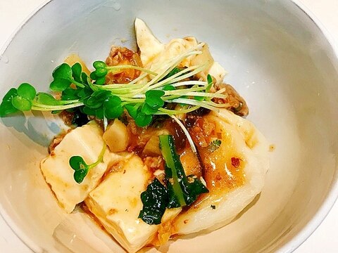 モチにのっけてなにが悪い☆美味しいモチモチ麻婆豆腐